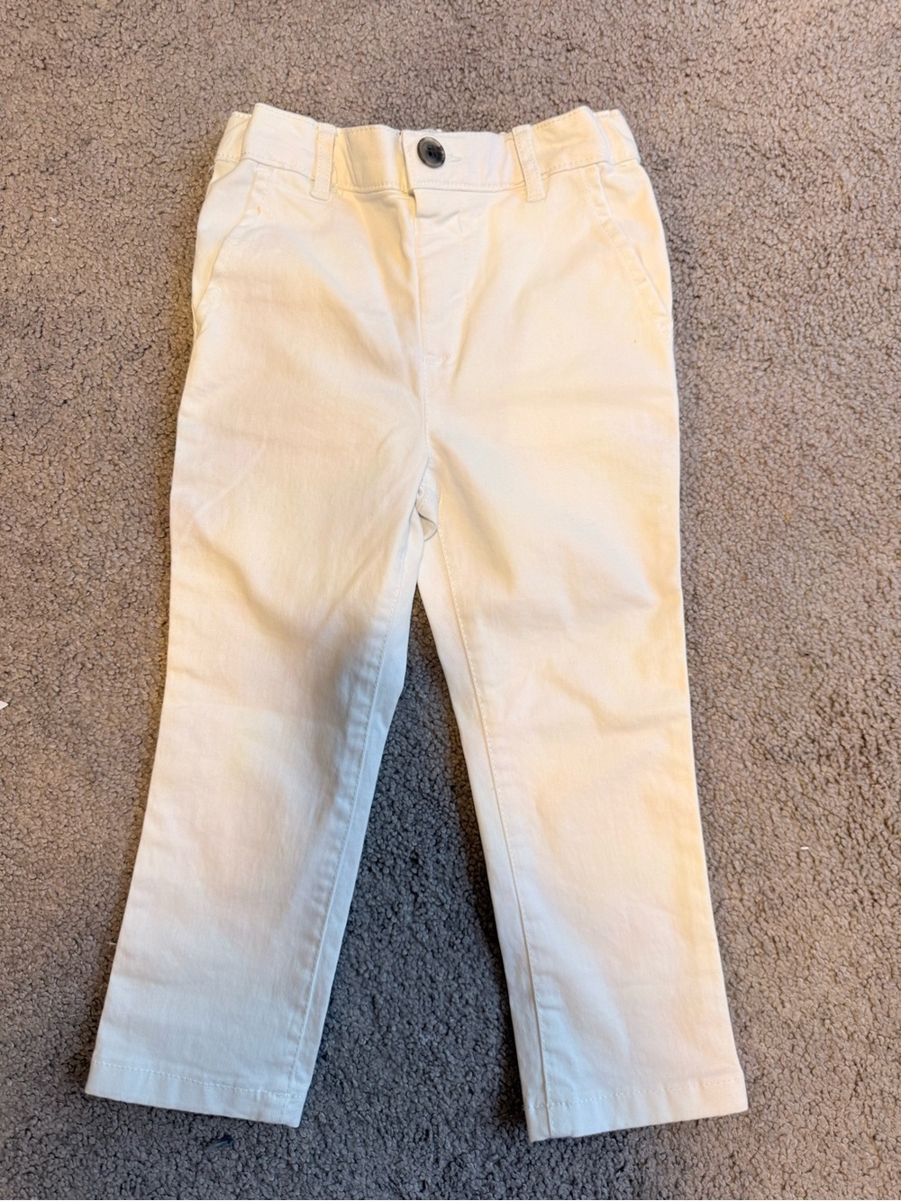 The Children's Place White Straight Pants for Kids